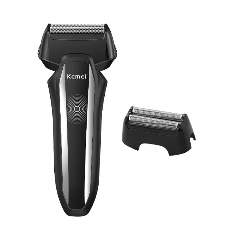 Men's powerful electric shaver for men face beard shaving machine rechargeable foil electric razor with extra mesh