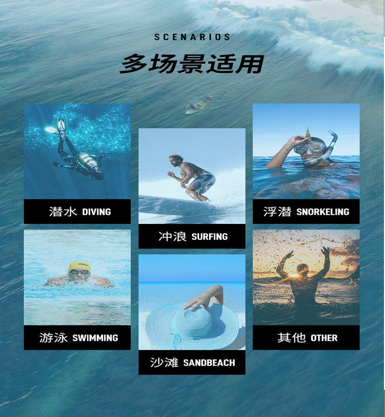 Diving Cap 3mm Thickened Warm Underwater Cold-proof Swimming Scuba Men's Winter Swimming Women's Super Elastic Thickened Snorkeling Head with Shoulder