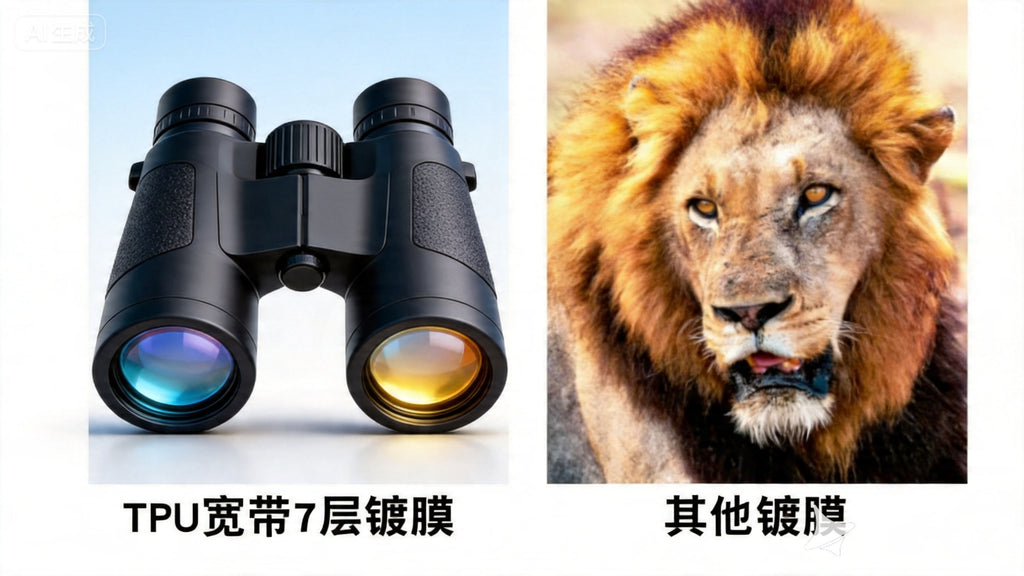 German Binoculars with High Magnification and High Definition, Professional-Grade, Portable, Night Vision, Outdoor Concert, Mobile Phone Photography