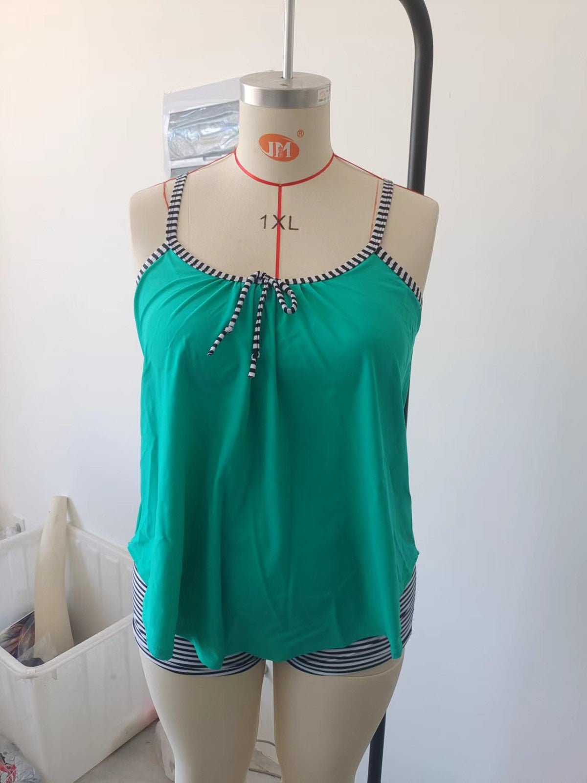 European Conservative Split Swimsuit for Women Foreign Trade Cross-Border Tankini Loose Large Size Swimsuit Beach Split Swimsuit