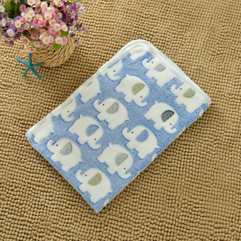 Cross-border pet blanket mat cat and dog flannel blanket autumn and winter warm blanket pet sleeping mat wholesale