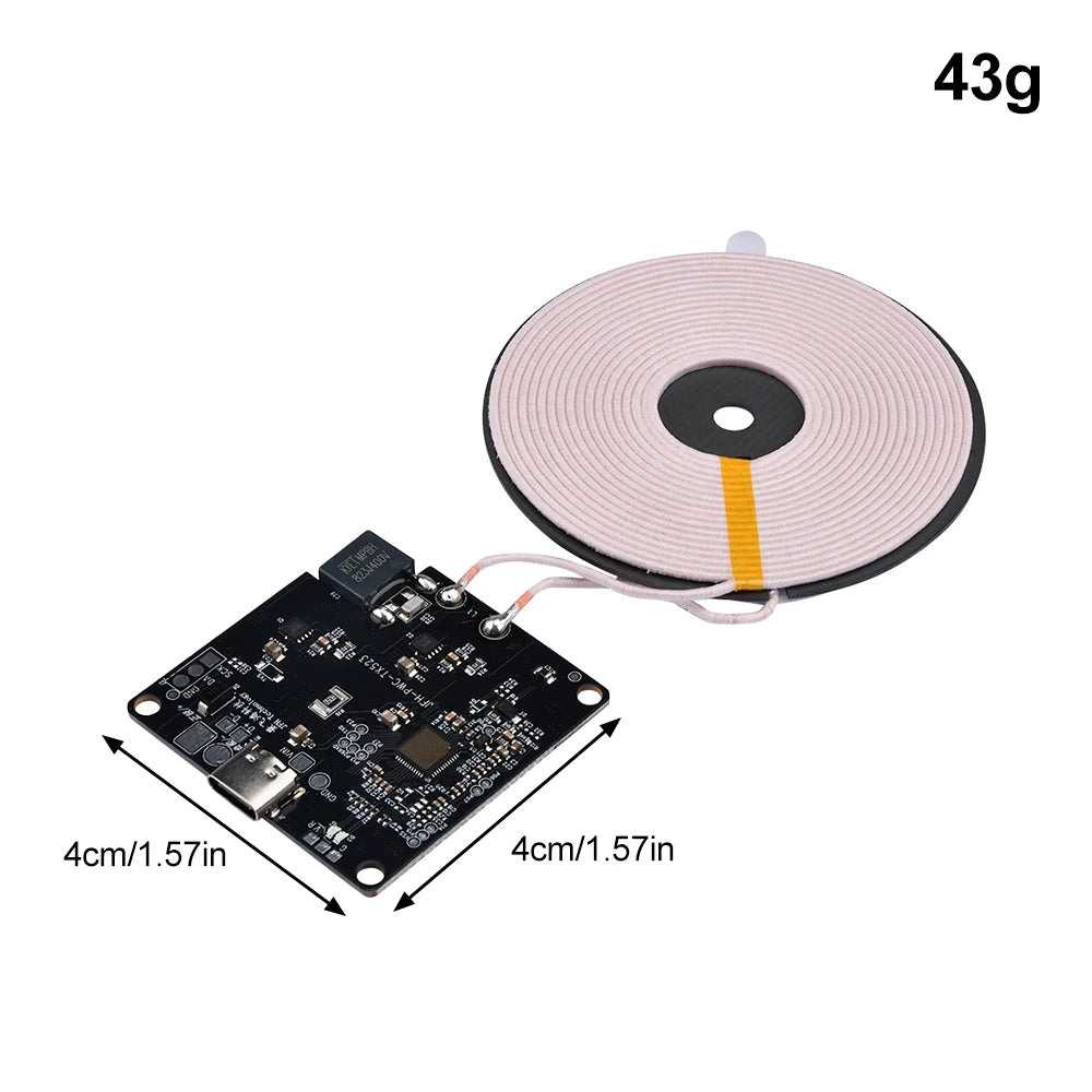 New Invisible Wireless Charger Module 13MM Long-Distance Wireless Charging Motherboard DIY Wireless Charger QI Coil