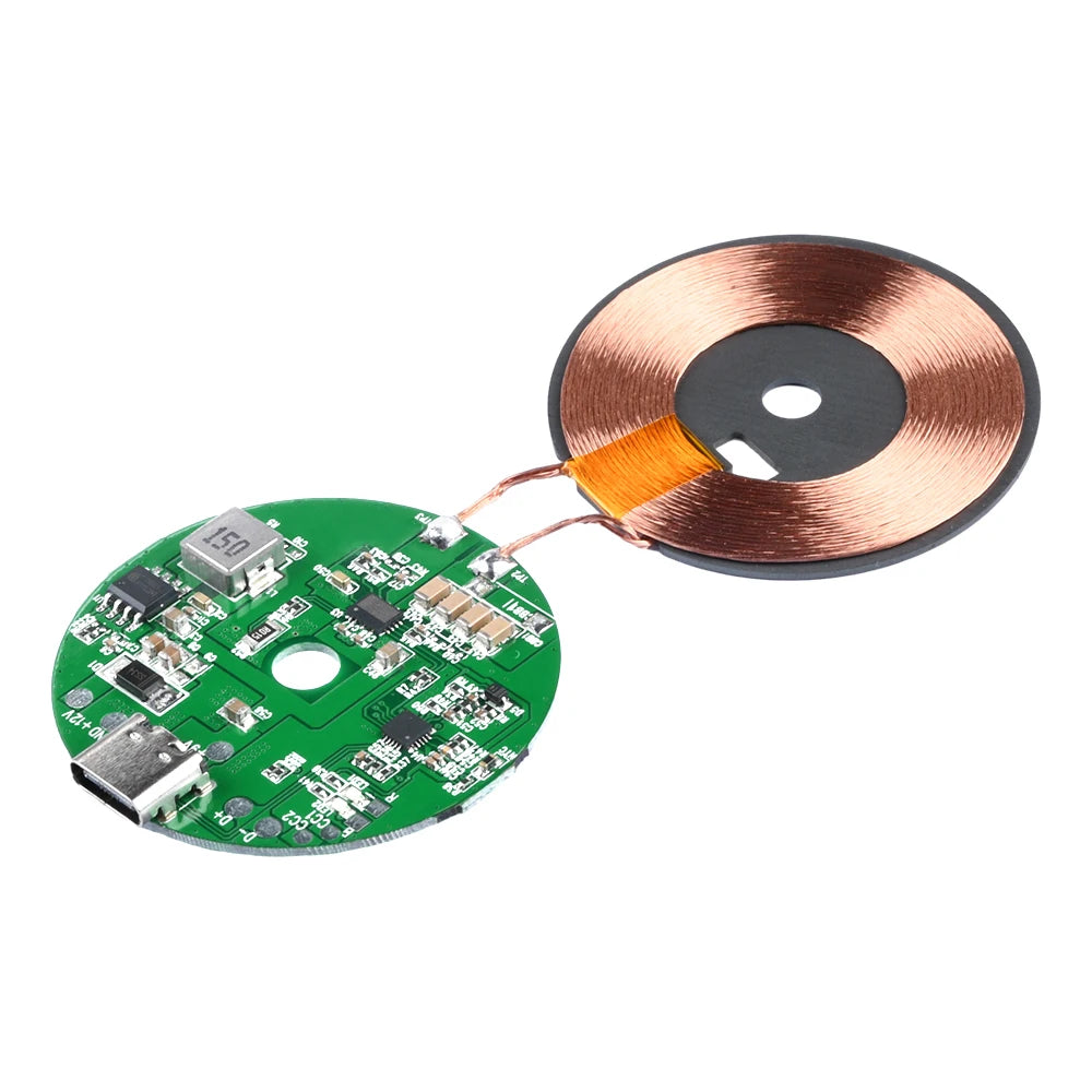 Wireless Charger Station TYPE-C 20W High Power Fast Charger Wireless Charger Transmitter Module Spacer 0-10MM