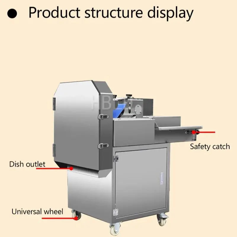 Commercial Restaurant Electric Vegetable Slicer Fully Automatic Onion Green Vegetable Leek Chopper Kitchen Home Appliance