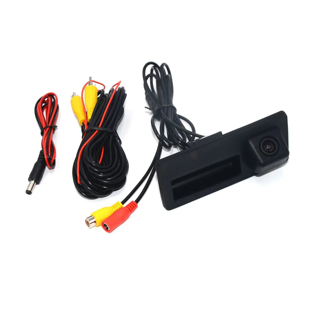 Tailgate Handle Rear View Camera for Audi A4 A5 Q5 VW Golf Passat Tiguan, HD CCD Parking Backup Camera