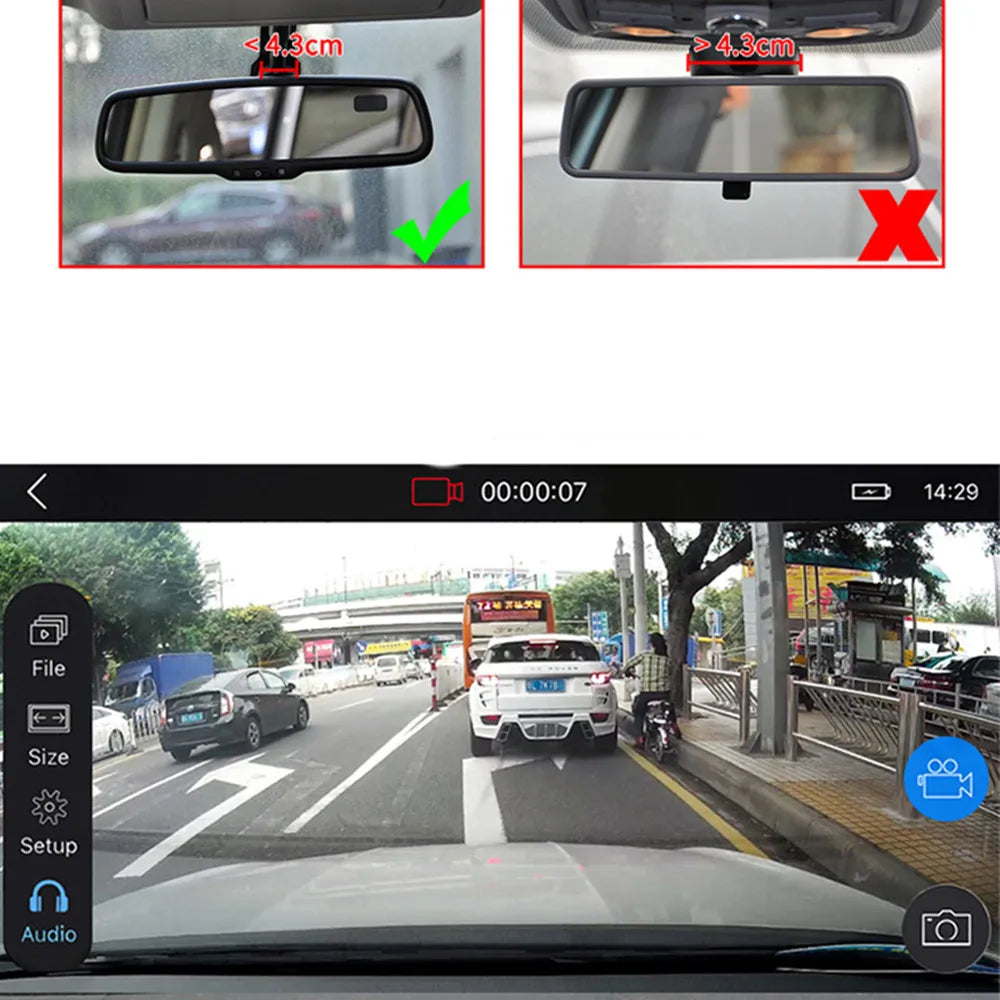 Car DVR Video Recorder 1080P HD Dash Cam USB Dashcam Camera For Autoradio Android GPS Player ADAS