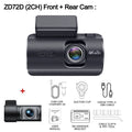 Dash Cam 4K+1080P Dual Dash Car Camera Built-in WiFi GPS 3.19" Screen Car DVR 24H Parking Mode Night Vision Black Box