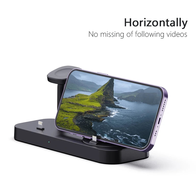 4-in-1 desktop wireless charger It can charge mobile phones, watches and headphones