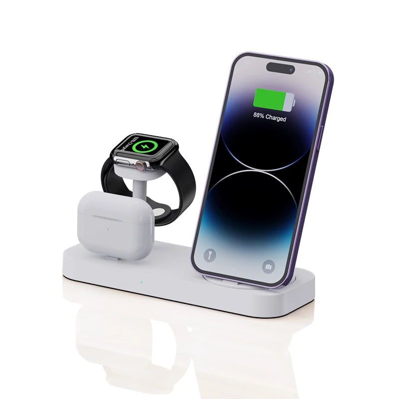 4-in-1 desktop wireless charger It can charge mobile phones, watches and headphones