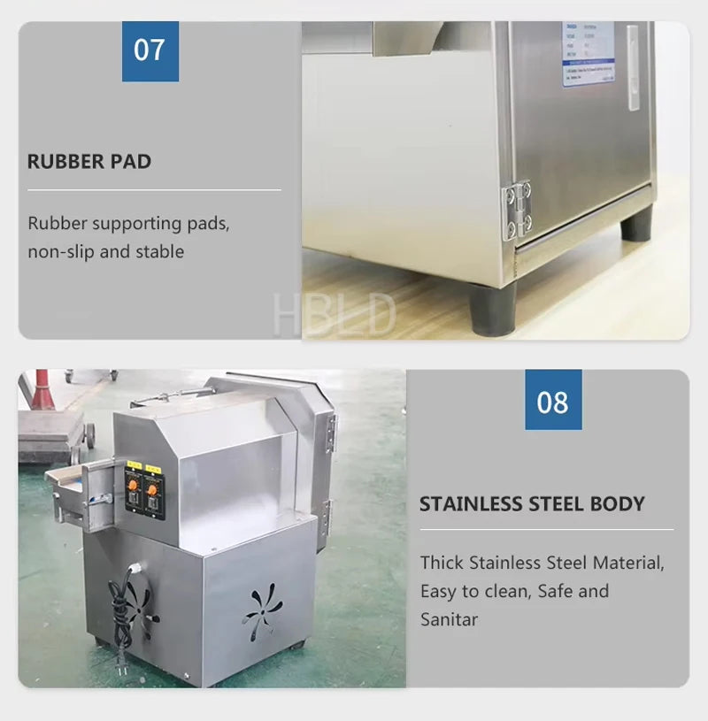 Commercial Restaurant Electric Vegetable Slicer Fully Automatic Onion Green Vegetable Leek Chopper Kitchen Home Appliance