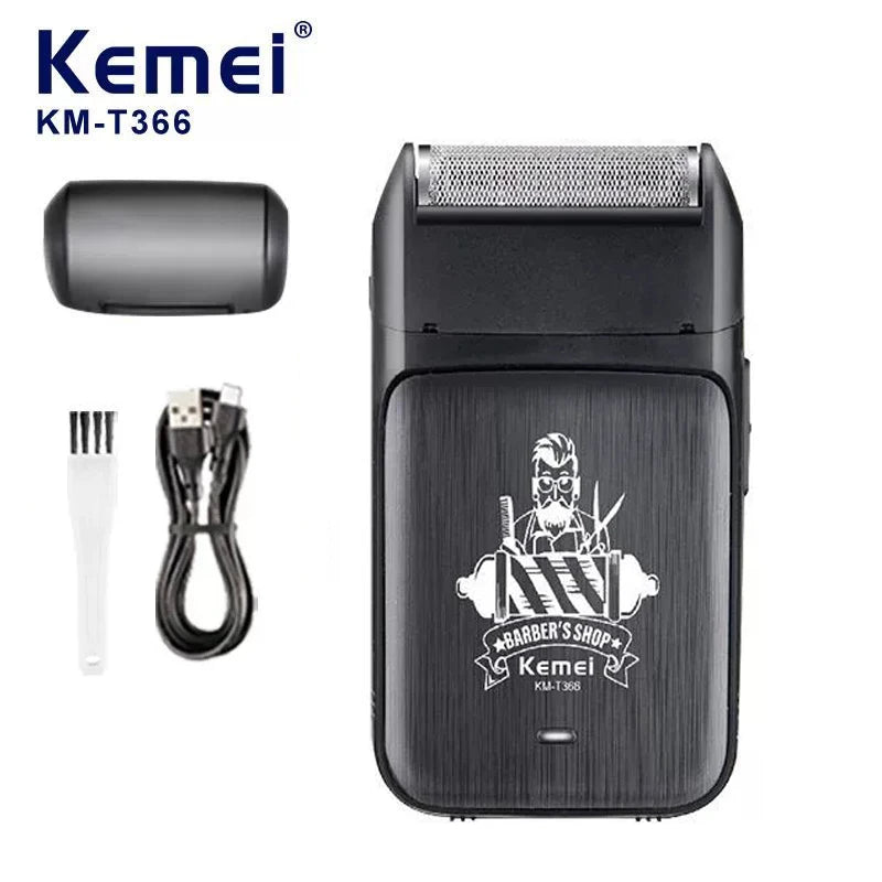 Kmei KM-T366 Shaver Professional Razor Electric Shaving Machine Portable Beard Trimmer Rechargeable Razor Mini Shaver for Men