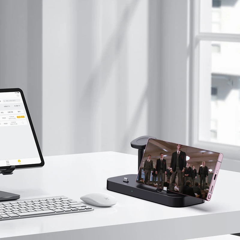 4-in-1 desktop wireless charger It can charge mobile phones, watches and headphones