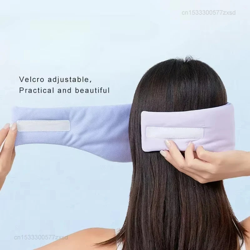 Travel Eye Mask Sleep Ice Silk Breathable Relieve Fatigue Warm Cool Double-sided Full Coverage Blackout Noise Reduction Eye Mask
