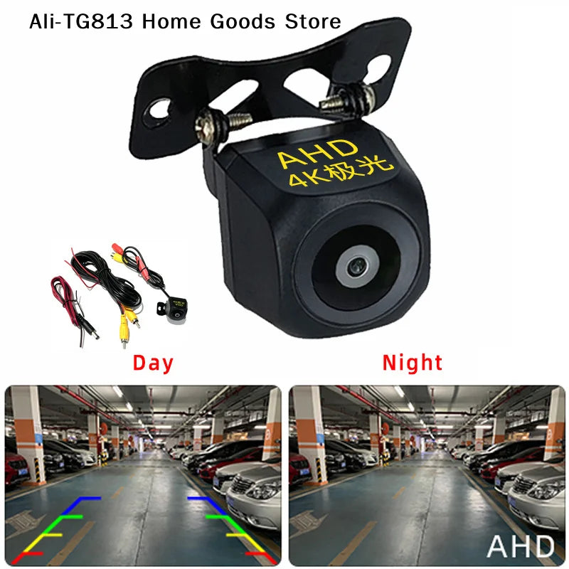 [TG813]AHD Car Rear View Camera 12V Night Vision Backup Parking Reverse Camera Waterproof HD Color Image Video Vehicle Camera