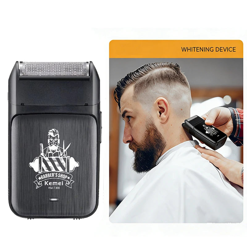 Kmei KM-T366 Shaver Professional Razor Electric Shaving Machine Portable Beard Trimmer Rechargeable Razor Mini Shaver for Men