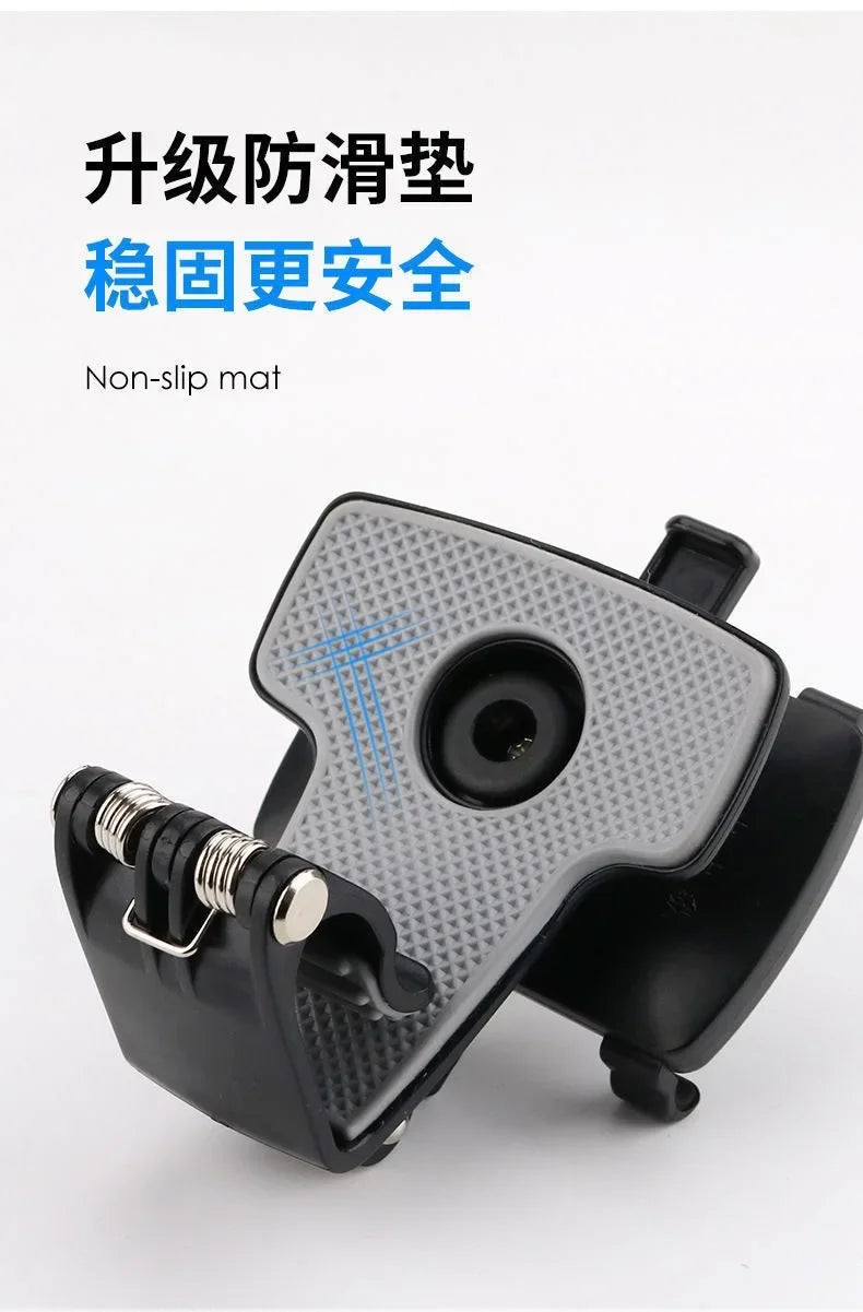 Car Dashboard Clip Mobile Phone Bracket Rearview Mirror Sun Visor Snap-on Navigation Phone Bracket Car Phone Holder Accessories