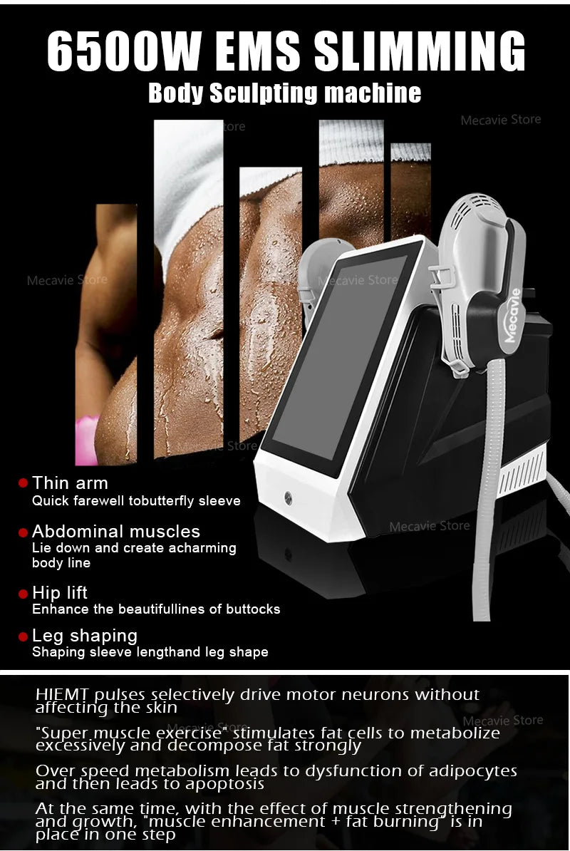 EMSnova NEO Professional 6500W HI-EMT EMS RF Nova Body Slimming Sculpting Machine Muscle Building Fat Burning EMS Equipment