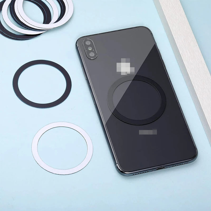 Universal Metal Rings Plate Magnetic Wireless Charger Sticker for Magsafe Wireless Charger Car Phone Holder Sheet  phone holder