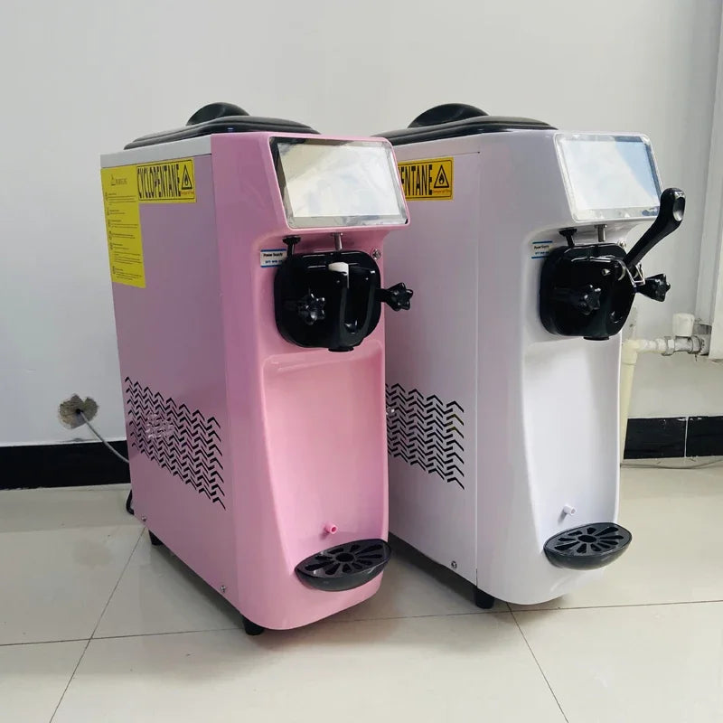 Patent High Tech Super Silence Ice Cream Maker Machine Mini Countertop Soft Ice Cream Machine