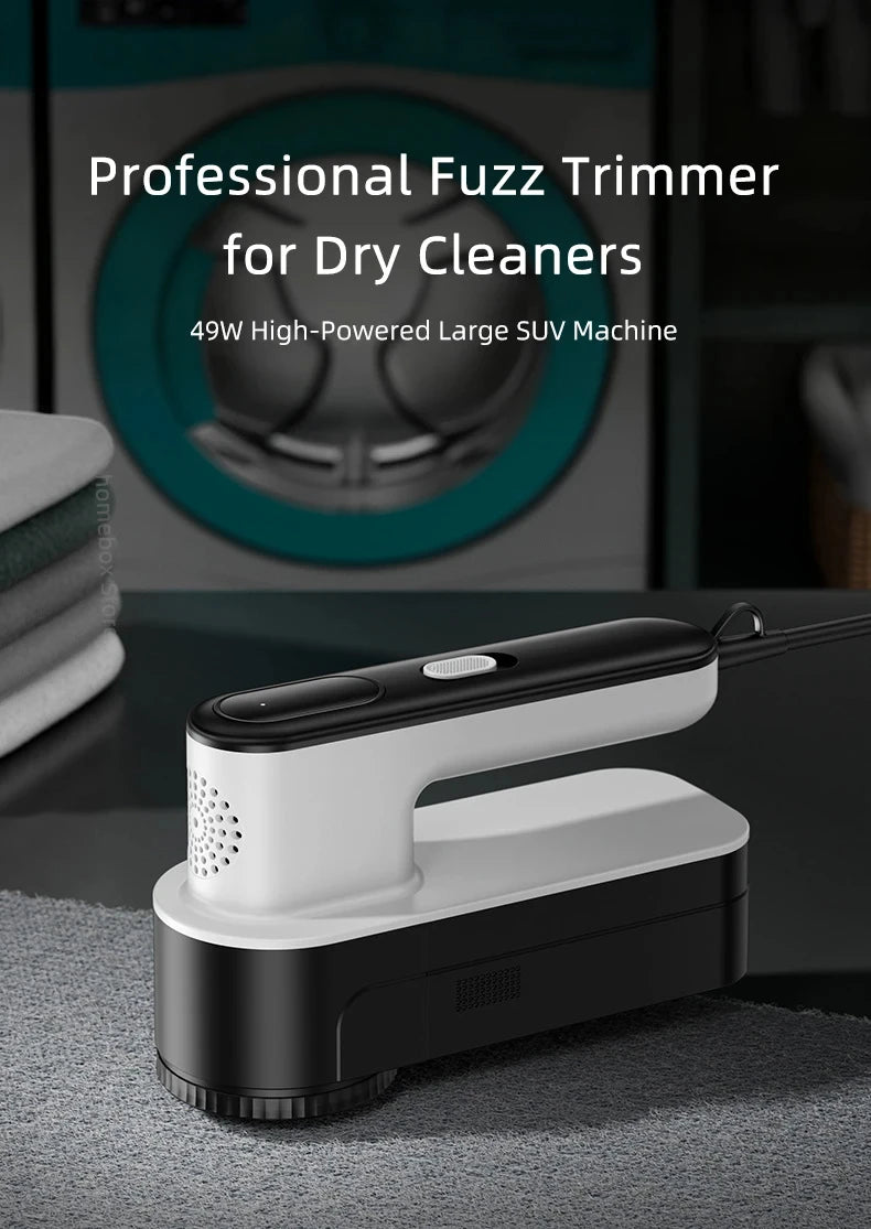 49W Commercial Hairball Trimmer Lint Remover Shaving Machine Electric Lint Removal Clothes Spool Machine for Dry Cleaners