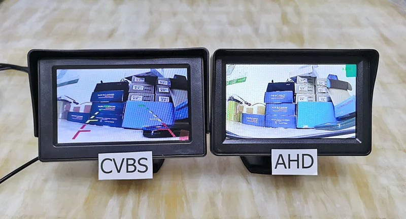 DIYKIT 4.3inch AHD 800*480 Rear View Car Monitor Backup Monitor for AHD Camera CVBS Car Camera