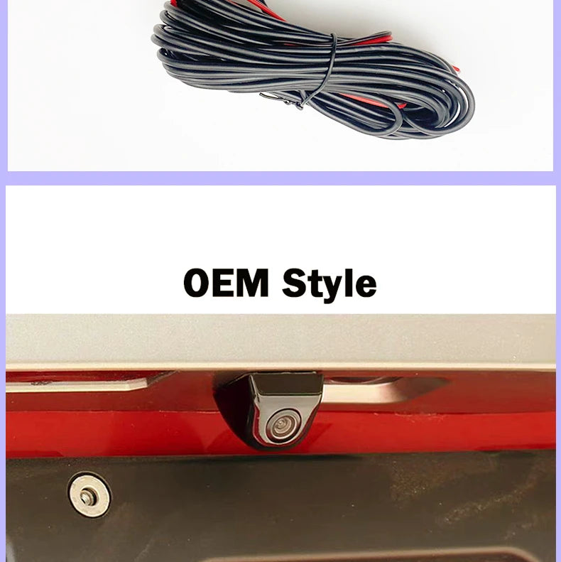 Rear View Reversing Camera for Ford Mustang 2010 to Date Android Screen OEM Style HD AHD1080P Camera Accessories