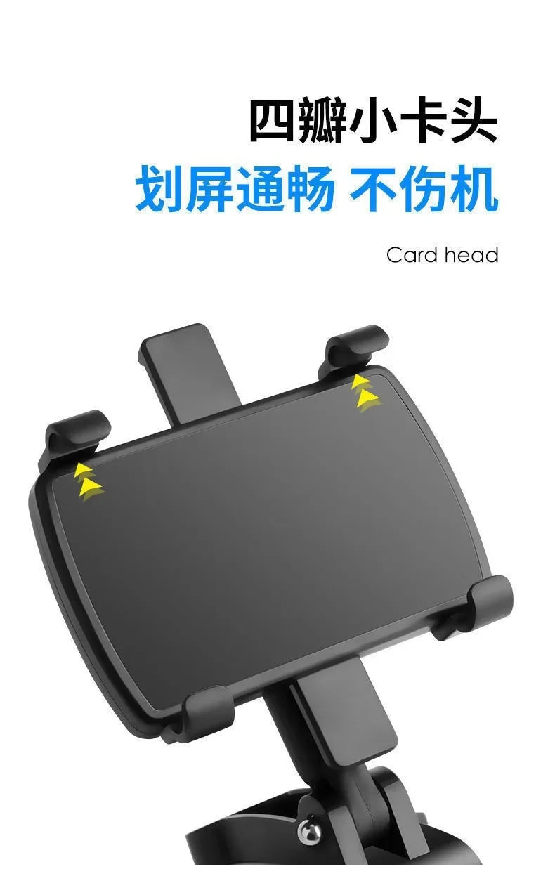 Car Dashboard Clip Mobile Phone Bracket Rearview Mirror Sun Visor Snap-on Navigation Phone Bracket Car Phone Holder Accessories