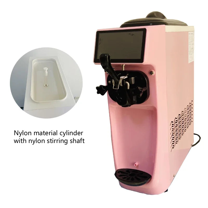 Patent High Tech Super Silence Ice Cream Maker Machine Mini Countertop Soft Ice Cream Machine