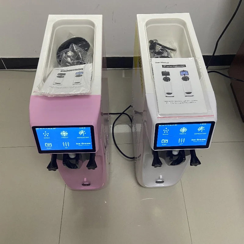 Patent High Tech Super Silence Ice Cream Maker Machine Mini Countertop Soft Ice Cream Machine