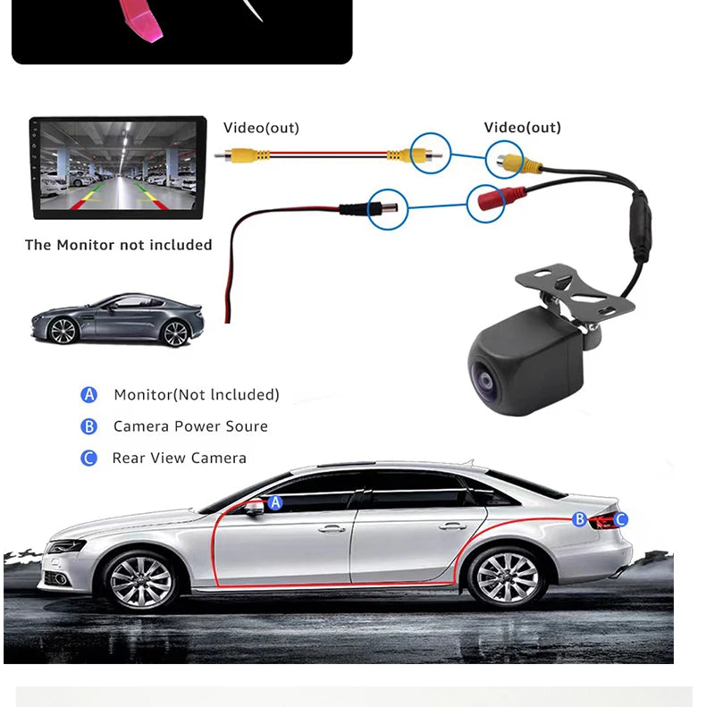 Rear View Reversing Camera for Ford Mustang 2010 to Date Android Screen OEM Style HD AHD1080P Camera Accessories
