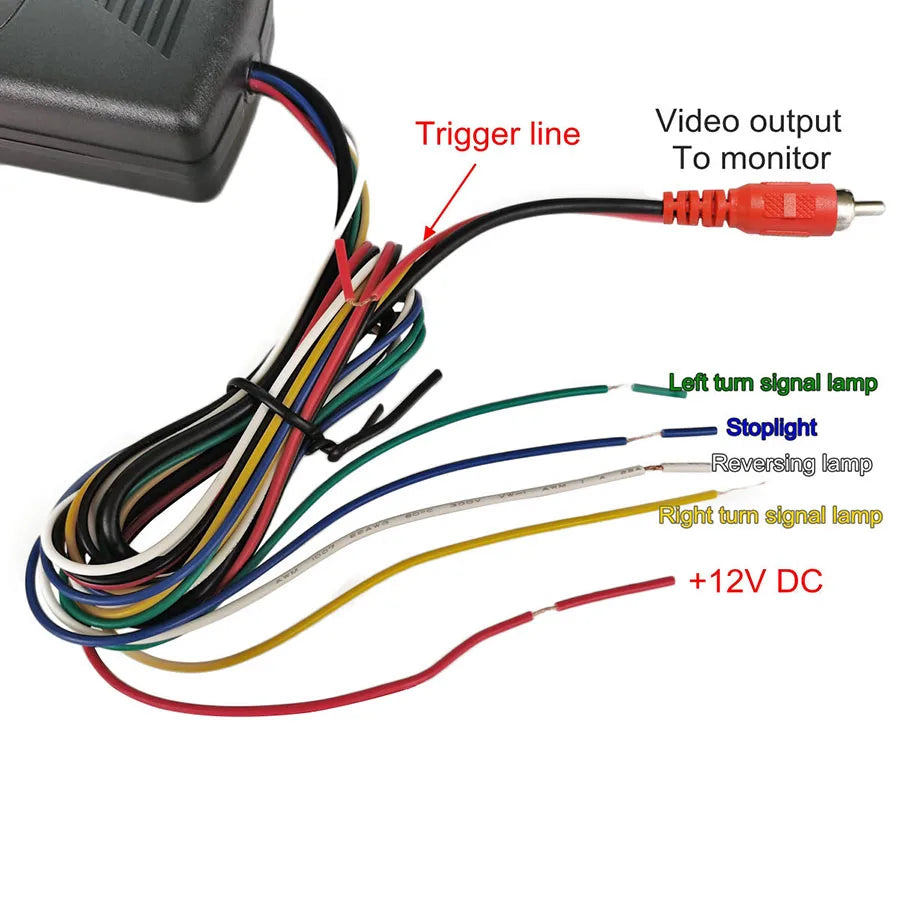 DIYSECUR 4 Cameras In 1 Video Control Image Combiner Channel Converter Box for Car Driving System Front Rear Left Right View