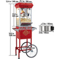 SucceBuy 8/12Oz Electric Popcorn Maker Commercial Popper Machine  Automatic Corn Cookware with Scoop Spoon SUS304 Heating Tube
