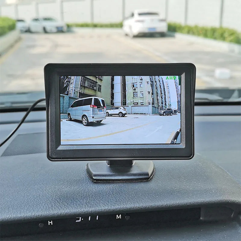 DIYKIT 4.3inch AHD 800*480 Rear View Car Monitor Backup Monitor for AHD Camera CVBS Car Camera