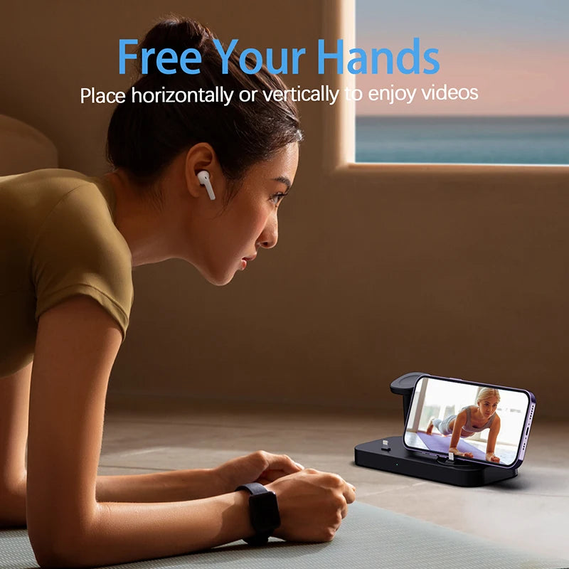 4-in-1 desktop wireless charger It can charge mobile phones, watches and headphones