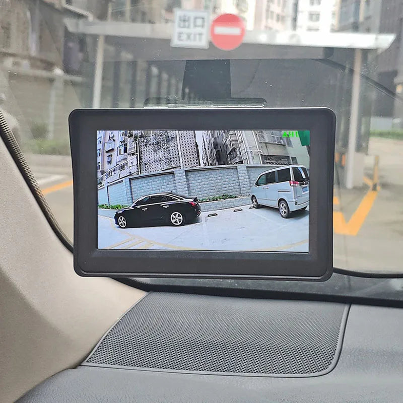 DIYKIT 4.3inch AHD 800*480 Rear View Car Monitor Backup Monitor for AHD Camera CVBS Car Camera