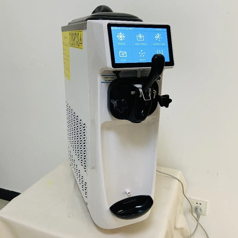 Patent High Tech Super Silence Ice Cream Maker Machine Mini Countertop Soft Ice Cream Machine