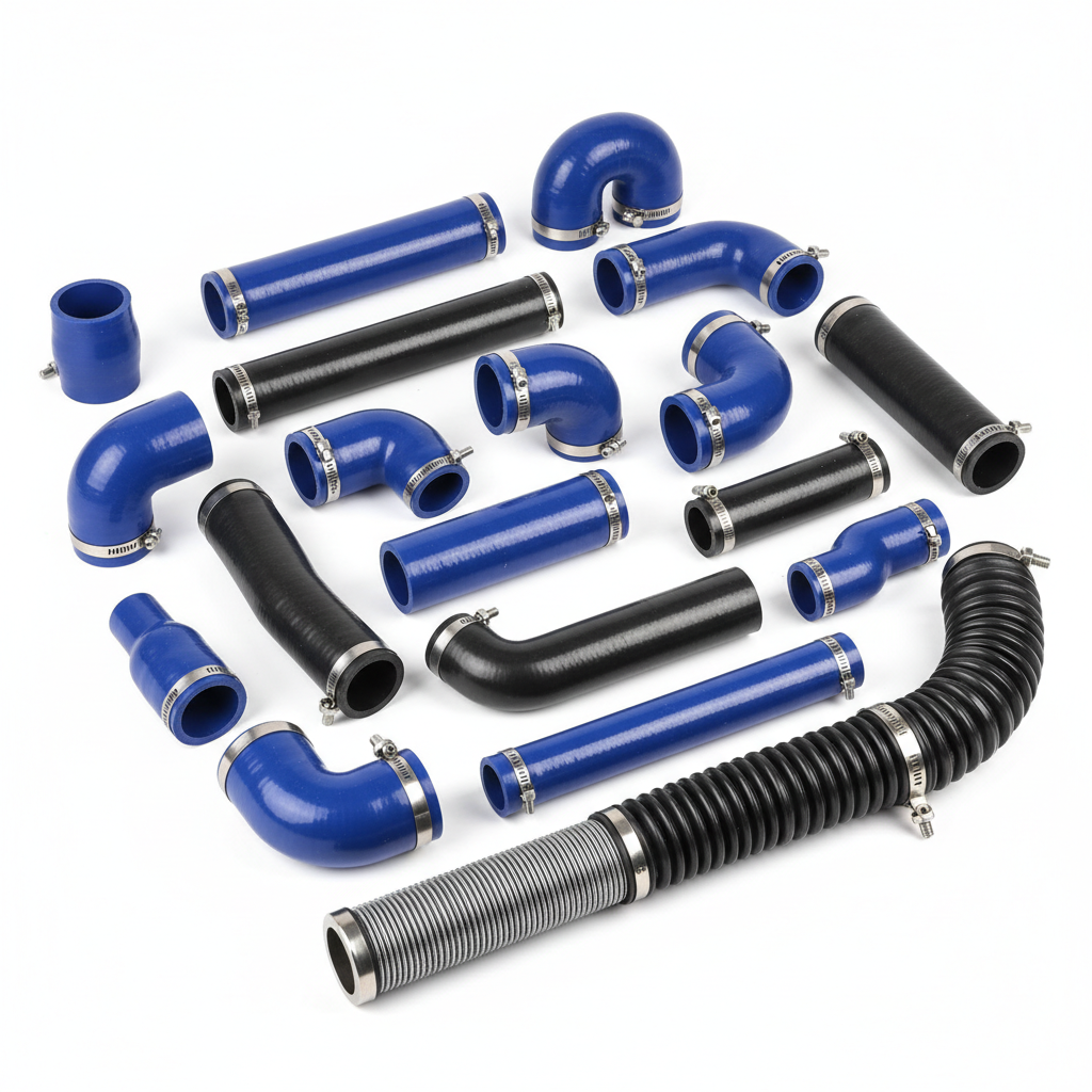 Silicone air intake and boost hose set